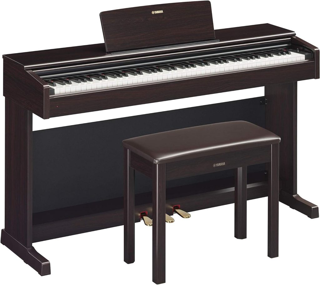 Yamaha YDP144 Arius Series Piano with Bench, Dark Rosewood