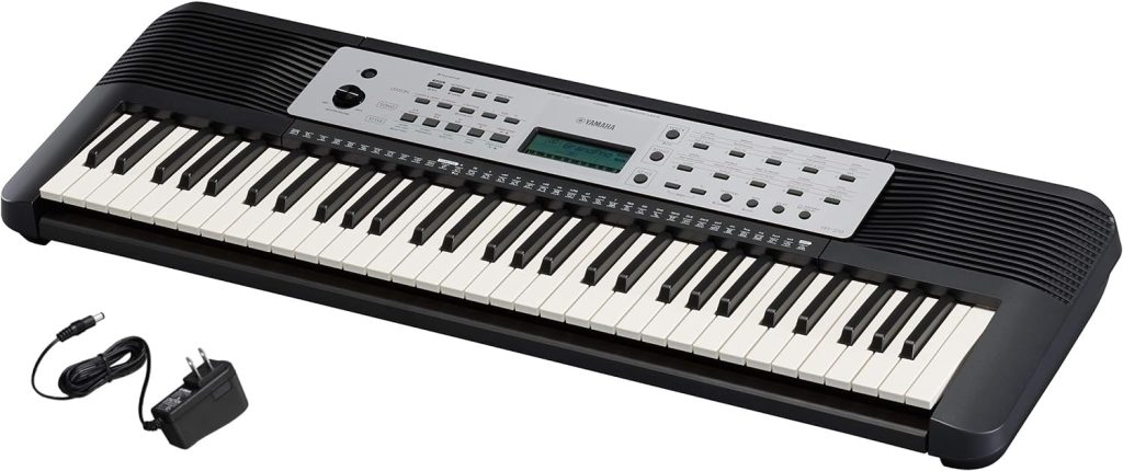 Yamaha YPT270 61-Key Portable Keyboard With Power Adapter (Amazon-Exclusive),Black