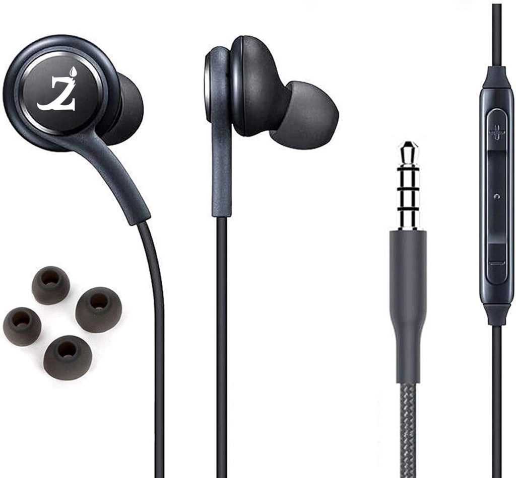 ZAMZAM PRO Stereo Headphones Works for Nokia 2720 Flip with Hands-Free Built-in Microphone Buttons + Crisp Digital Titanium Clear Audio! (3.5mm, 1/8 inch)
