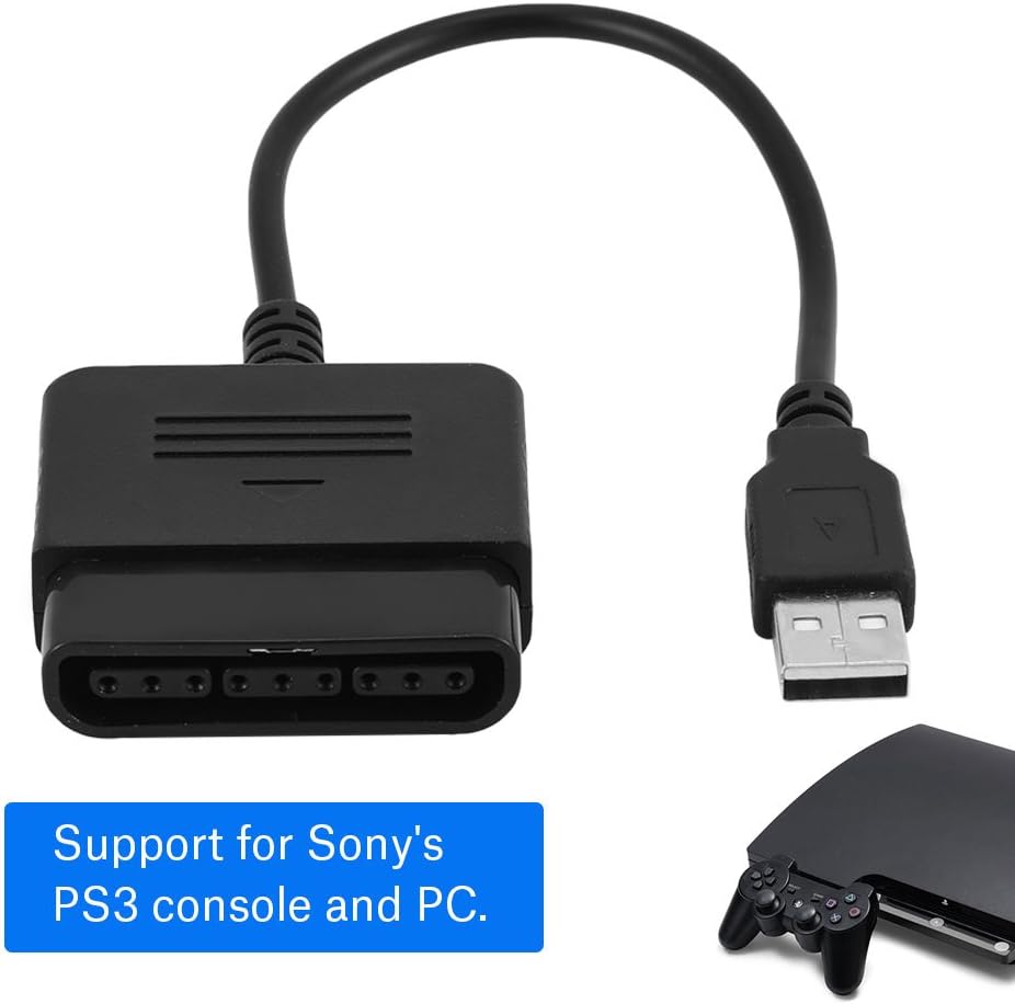 Zerone Controller Adapter, Controller Converter for PS2 to PS3/PC - Allows PS2 Controllers to Be Used with The Playstation 3 or PC