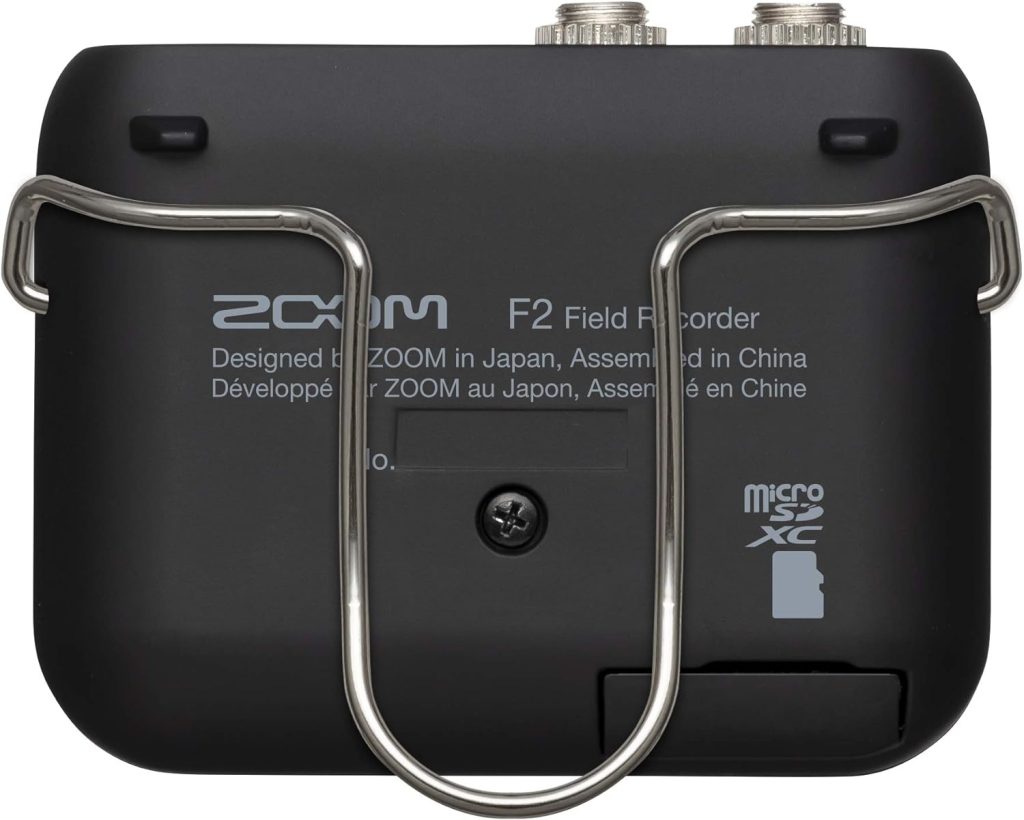 Zoom F2 Lavalier Body-Pack Compact Recorder, 32-Bit Float Recording, No Clipping, Audio for Video, Records to SD, and Battery Powered with Included Lavalier Microphone