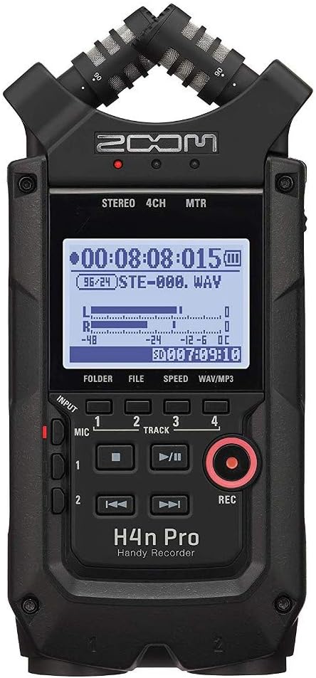 Zoom H5 4-Track Portable Recorder for Audio for Video, Music, and  Podcasting, Stereo Microphones, 2 XLR/TRS Inputs, USB Audio Interface,  Battery