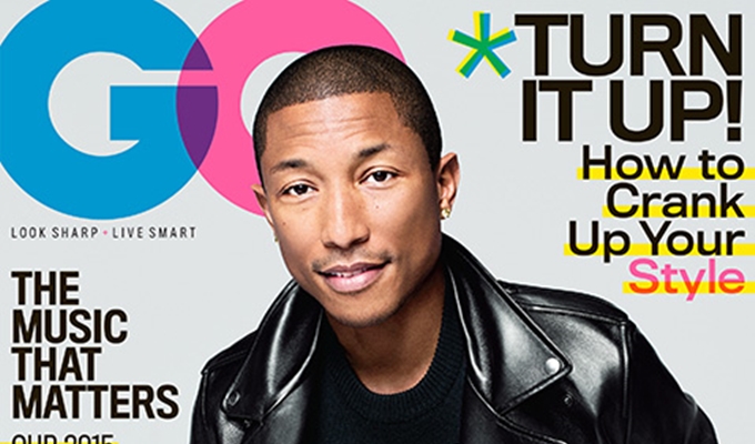 Pharrell Covers February 2015 Issue of GQ Mag