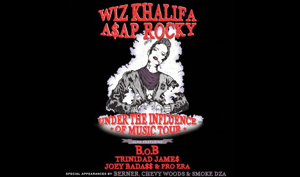 Wiz Khalifa and A$AP Rocky to Join Forces for ‘Under the Influence of Music’ Tour