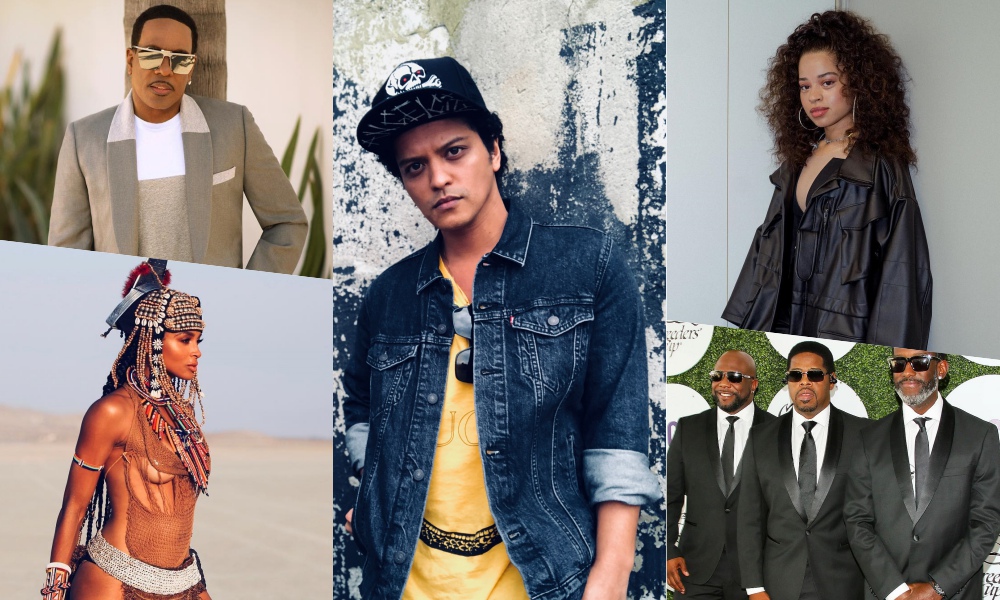 Bruno Mars Taps Boys II Men, Charlie Wilson, Ciara, and Ella Mai For  “24K Magic World Tour”