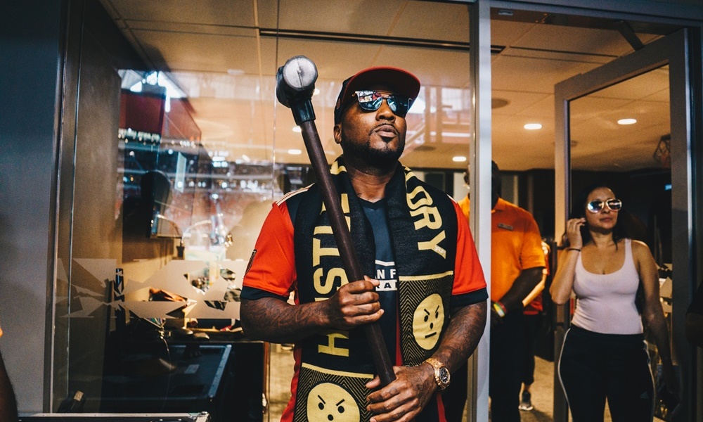Jeezy Hammers Golden Spike at Sold-Out Atlanta United Game