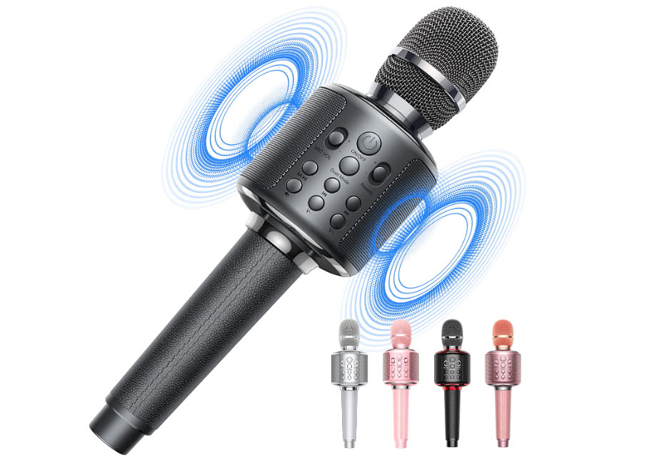GOODaaa Wireless Bluetooth Karaoke Microphone