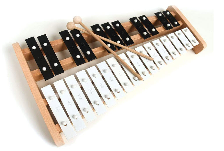 Professional Wooden Soprano Full Size Glockenspiel Xylophone