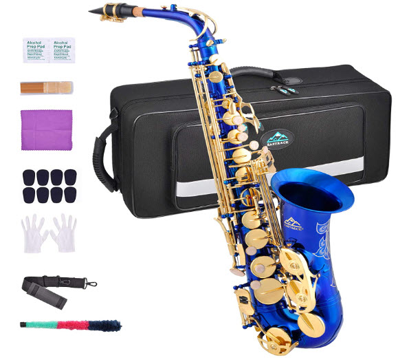 EASTROCK Dark Blue/Golden Alto Saxophone