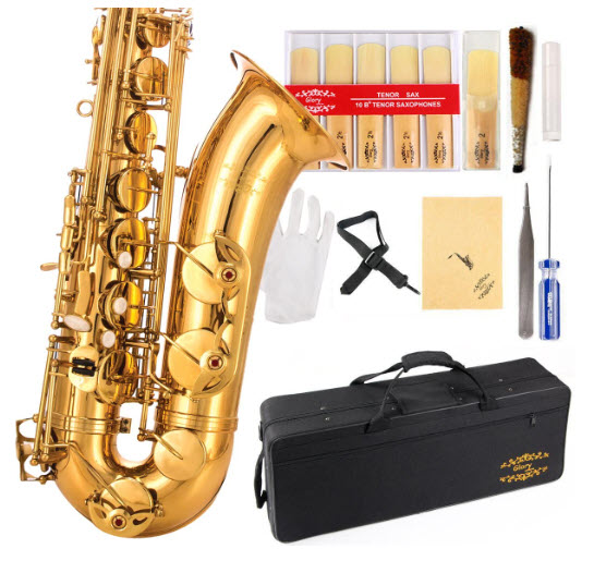 Glory Gold Laquer B Flat Tenor Saxophone