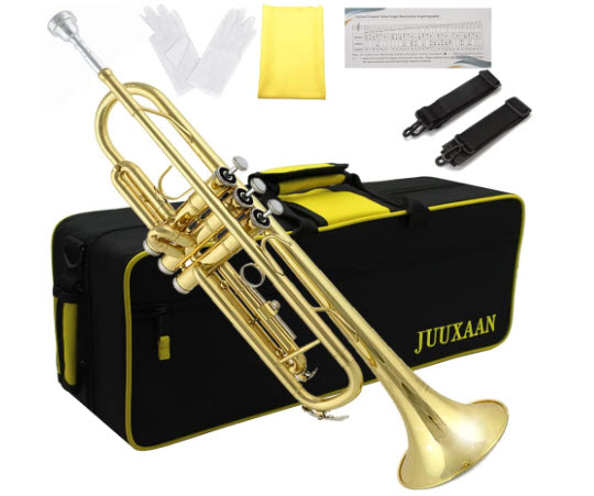 JUUXAAN Brass Standard Bb Trumpet Instrument