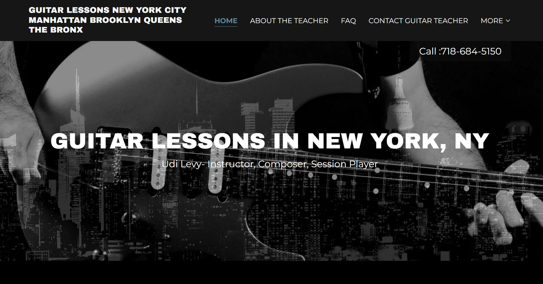 Udi Levy - Guitar Lessons NY