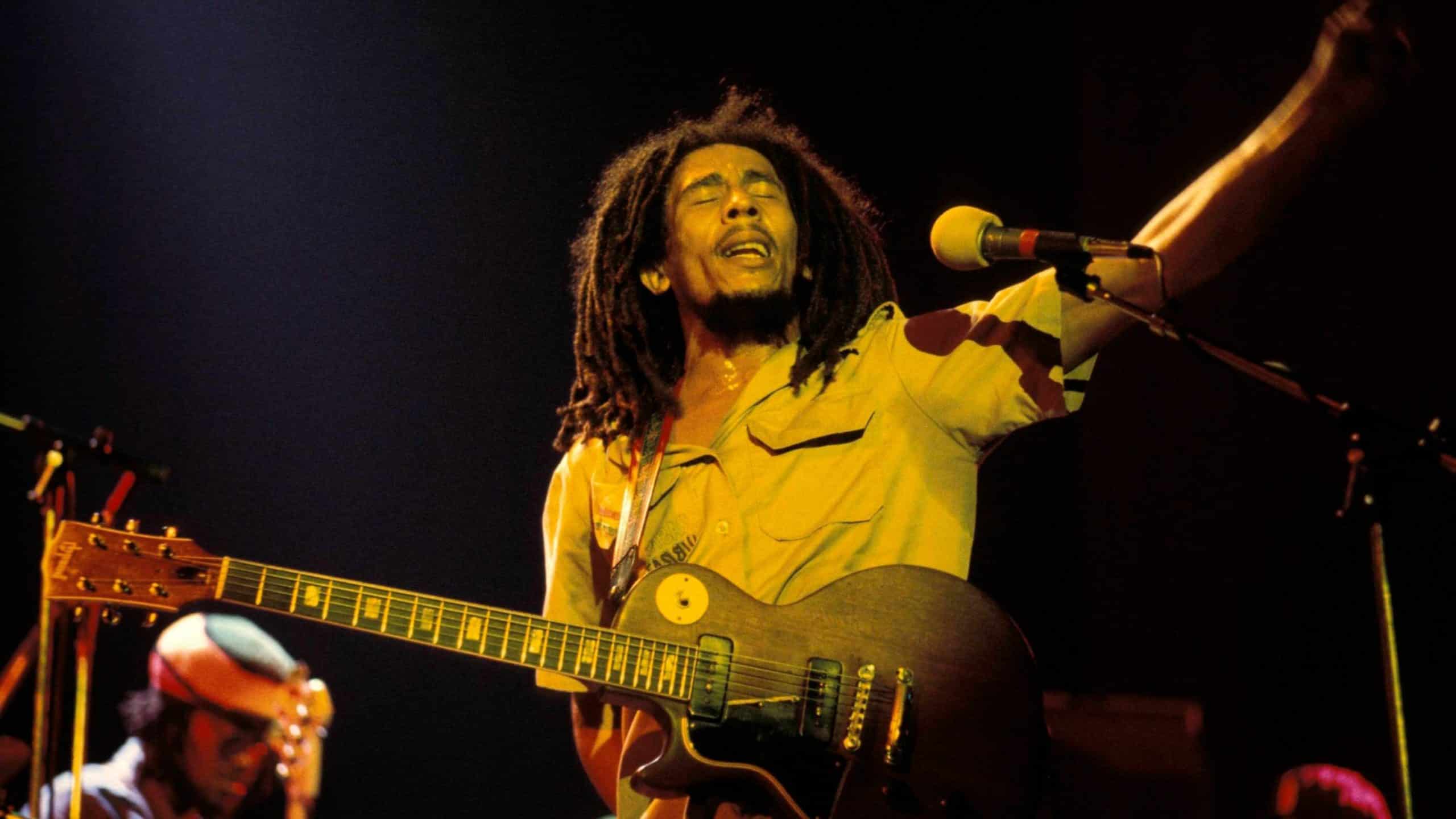 Bob Marley's iconic pose
